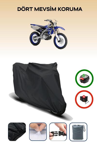 Breen Black Rear Bag Compatible Yamaha Wr 450 F Compatible Motorcycle Canvas ...