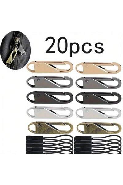 Choice3 ٢٠ قطعة متنوعة من سحابات الخياطة، قطع غيار سحابات قابلة للفصل، مناسبة...