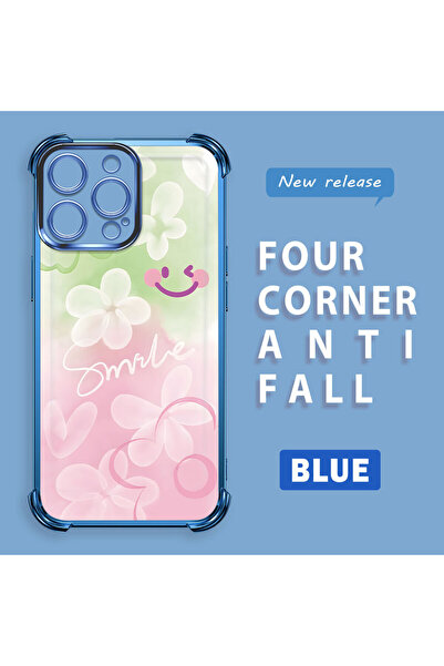 ucuc حافظة هاتف واقية من السيليكون الشفاف على شكل زهرة ملونة متوافقة مع هاتف ...