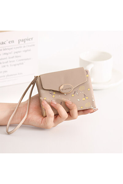 rinkadoll Suport pentru carduri și portofel pentru monede din piele moale, pl...