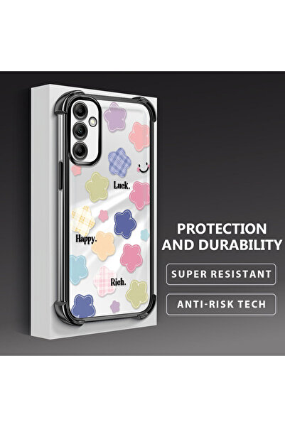 ucuc حافظة هاتف سامسونج جالاكسي A14 4G متوافقة مع نمط الزهور المحظوظة من السي...