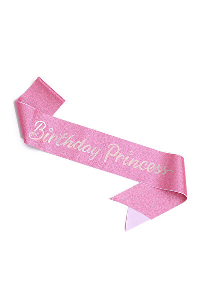 Choice Pink Glitter Birthday Princess Sash Birthday Sashes for Girls Women 16...