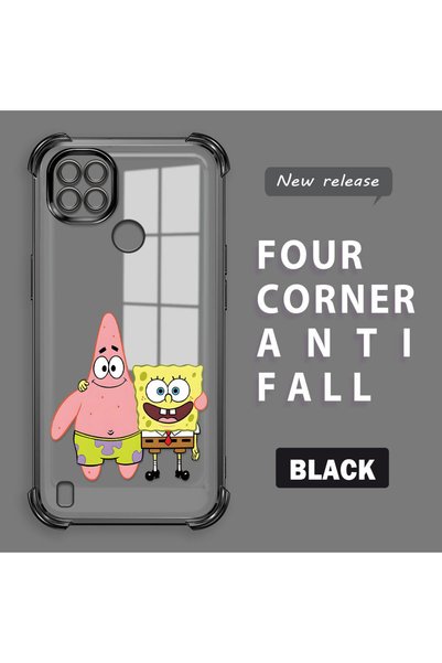 ucuc Realme C21 Compatible Childhood Joy Spongebob Transparent Silicone Prote...