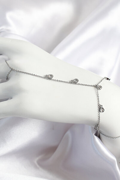 Mustran Hand Chain - Multicolor - Zircon