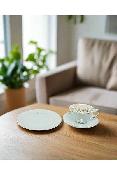 REDTAG Blue Floral Print Breakfast Set (3 Piece)