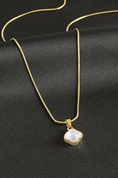 Pazarois زهرة أحسب قلادة الصلب اللون الذهب