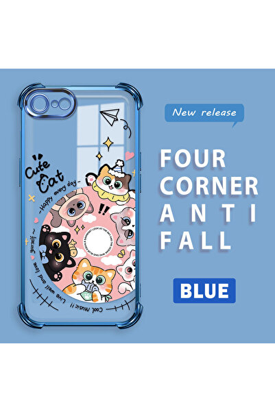 ucuc iPhone 7/8/Se 2020 2022 Compatible Sweet Cartoon Cat Transparent Silicon...