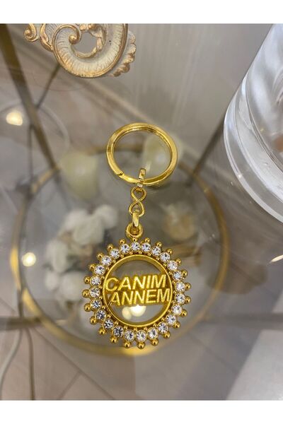 Bellinzona Zirkonium Taşlı Canım Annem Anahtarlık & Charm