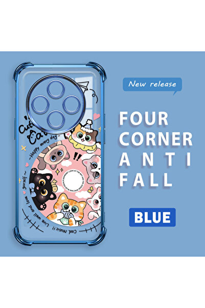 ucuc جراب هاتف شفاف من السيليكون متوافق مع هاتف Xiaomi Redmi 14C 4G بتصميم قط...