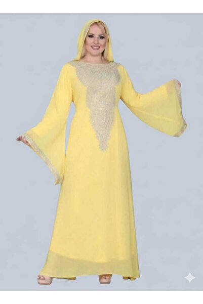 FETIA Chiffon jalabiya lined with Lycra