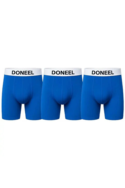 doneel Premium 100percent Cotton Mens Trunk 3pcs With Logo Waistband- Medium