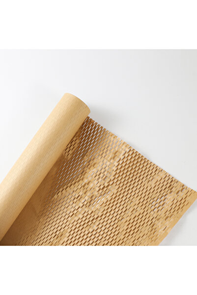 Choice ورق تغليف بني اللون، 30 سم × 6 م، بنقشة زهور على شكل خلية نحل، غلاف مب...