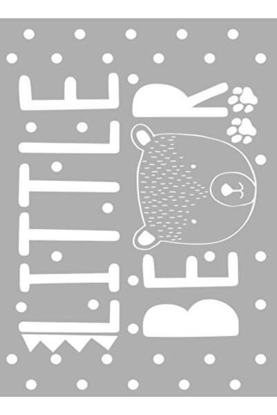 Chilai Home Anti-slip children's rug 150x200 cm Little Bear Grey