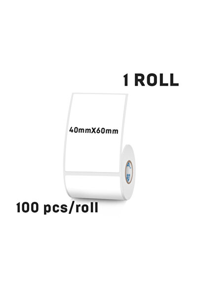 choice2 40mmX60mm 40mm Width Thermal Label Sticker White Self-Adhesive Label ...