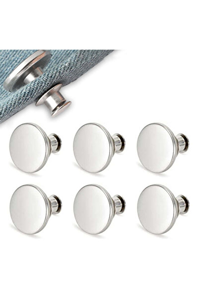 Choice5 WHITE 6PCS-Jeans Waist Butt Nail Free Adjustable Waist Extenders Butt...