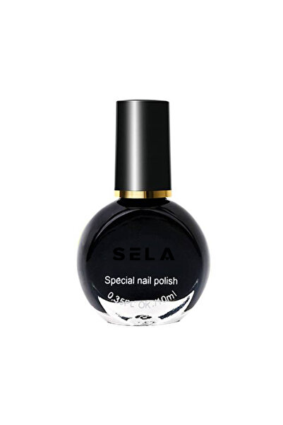 SELA Stamping Nail Polish 10 ml, Black