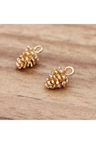 Choice1 مجموعة من 20 قطعة من دلايات مخروط الصنوبر المصنوعة من سبيكة معدنية، م...