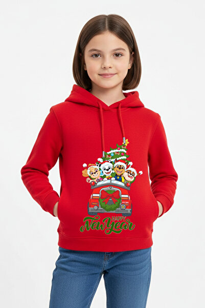 Vaxy Style سويت شيرت بناتي من مبطن بالصوف قطن بغطاء رأس بتصميم شخصيات باو بات...