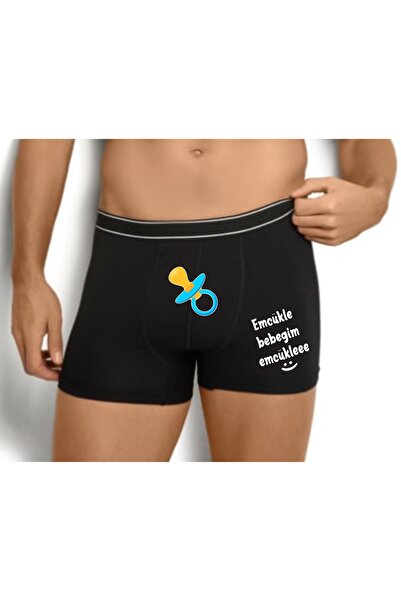 baskideyinceakla Emcükle My Baby Printed Spiritual Boxer