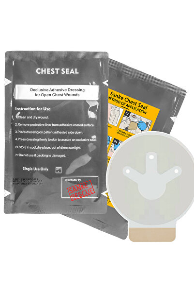 Choice 3 Hole Chest Seal Medical Chest Seal Vented Dressing Bandage First Aid...