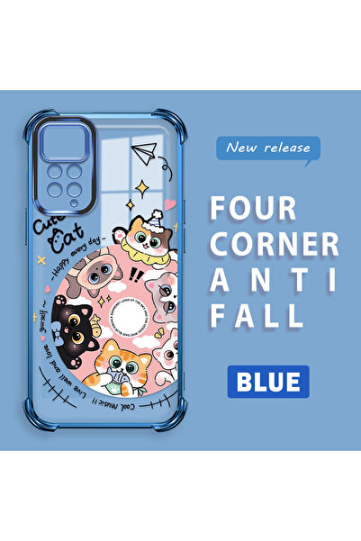 ucuc Xiaomi Redmi Note 11 Pro Compatible Sweet Cartoon Cat Transparent Silico...