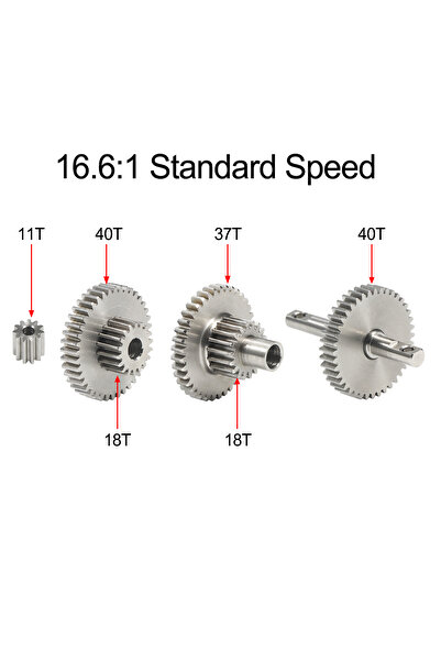 Choice Stock Gear Stainless Steel TRX4M Overdrive Underdrive Transmission Gea...