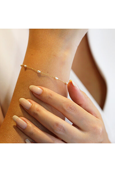 Glorria Altın İnci Bileklik