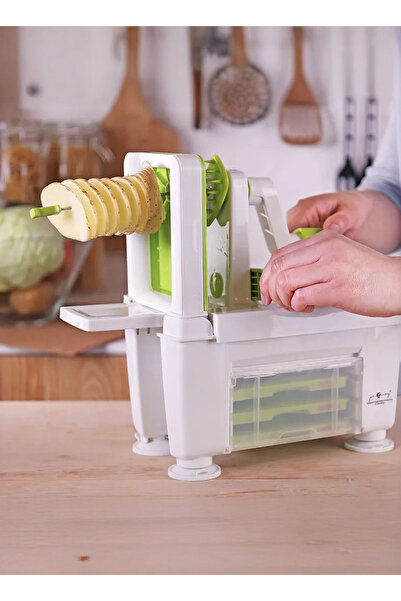 Generic Multi-Functional Vegetable Slicer – Spiral & Various Cutting Styles