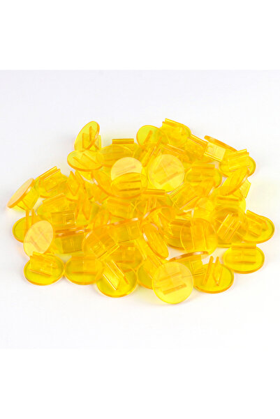 Choice5 50pcs Yellow 50Pcs Translucent Plastic Card Stands Perfect for Board ...