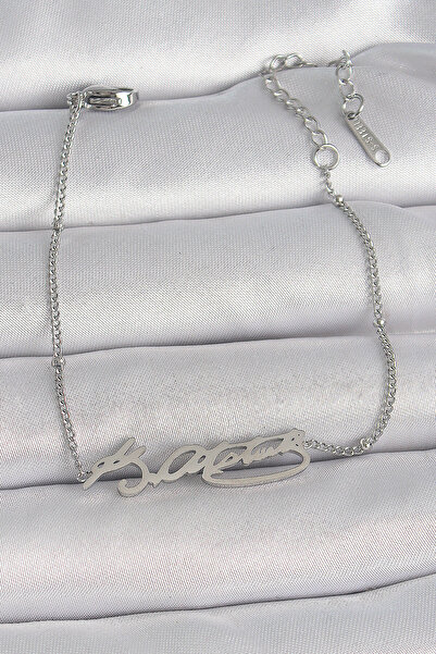 Mustran 316L الصلب الفضة اللون أتاتورك التوقيع نموذج سوار المرأة