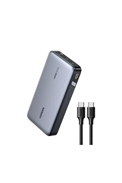 Ugreen Εξωτερική μπαταρία 25.000 mAh, 145W, USB-C USB-A, Γκρι