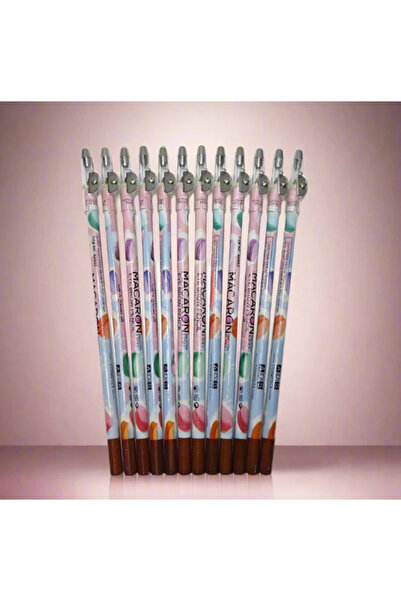 ADS Macaron Smooth And Soft Eye Brow Pencil With Sharpener- 12pcs