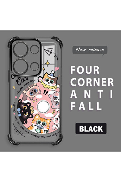 ucuc جراب هاتف شفاف من السيليكون متوافق مع هاتف Xiaomi Redmi Note 13 Pro 4G ب...