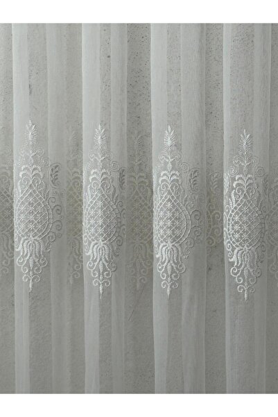 Vinaldi HAYAL ZEMİN GEOMETRİK DESEN TÜL PERDE SIK PİLE
