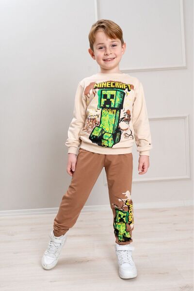 ÖRZİ Kids MEVSİYLİK ba cu imprimeu ip costum de trening pentru băieți 3-10 ani