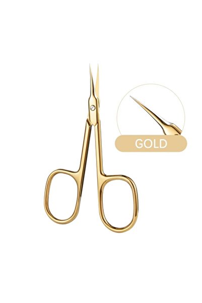 SELA Professional Curved Cuticle Nipper, Stainless Steel, Gold,