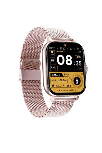 SIMSONLAB Ceas inteligent, ecran HD2.0 inch, rezistent la apa, 100+moduri de exercitii, 2 curele, roz si mov