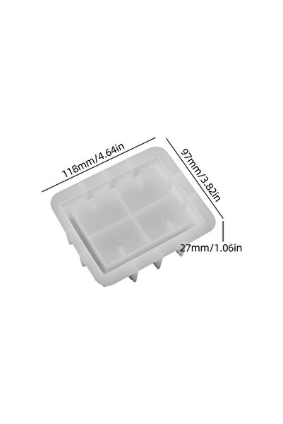 Choice1 قالب جبس مجوف على شكل صندوق هدايا للتخزين، قالب سيليكون على شكل قلب و...