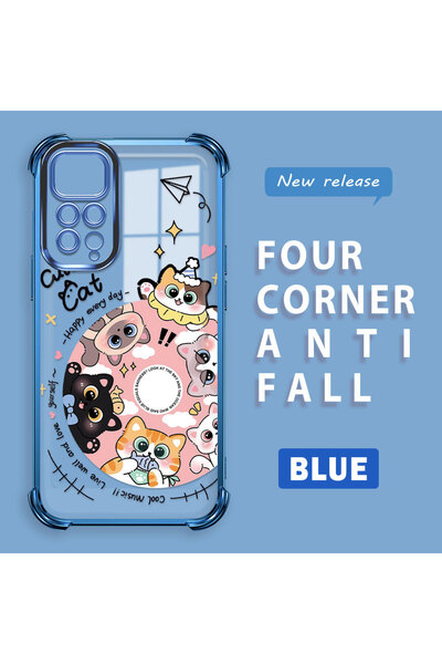 ucuc Xiaomi Redmi Note 11 Compatible Sweet Cartoon Cat Transparent Silicone P...