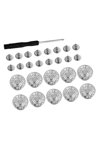 Choice1 مجموعة من 14 قطعة (10 قطع) من أزرار الجينز مقاس 17 مم، للرجال والنساء...