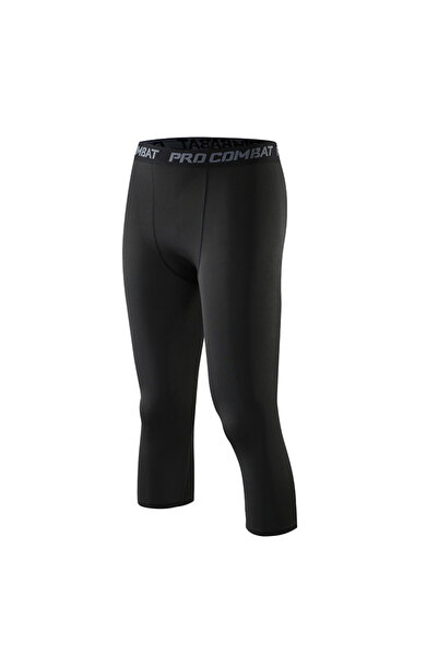 Choice M 10502 SONECHOKI Compression Calf-length Pants Men Running Tights Solid Basketball Legging Quick Dr
