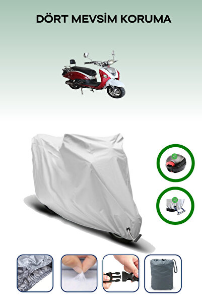 Breen Gray Rear Bag and Lock Compatible Kuba Nirvana 150 Compatible Motorcycl...