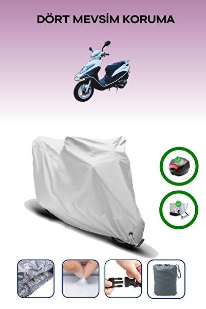 Breen حقيبة خلفية رمادية اللون ومتوافقة مع قماش المحرك المتوافق مع Apachi Pusat