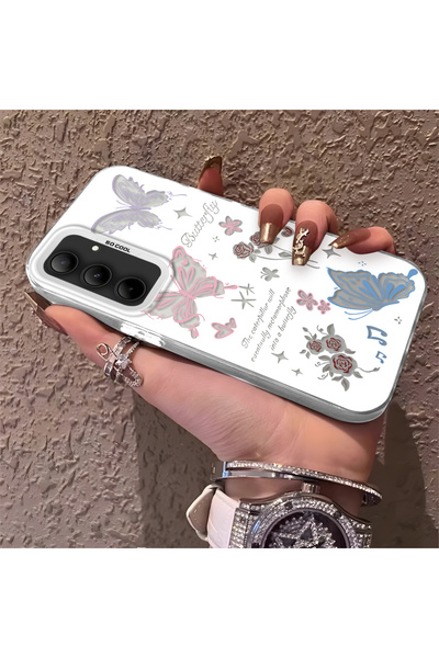 Hontinga حافظة هاتف متوافقة مع سامسونج جالاكسي A35، تصميم فراشة مضاد للصدمات،...