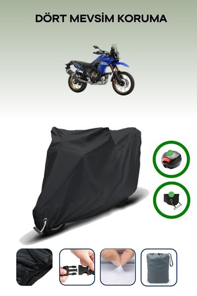 Breen Black Rear Bag and Lock Compatible Yamaha Tenere 700 Extreme Compatible...