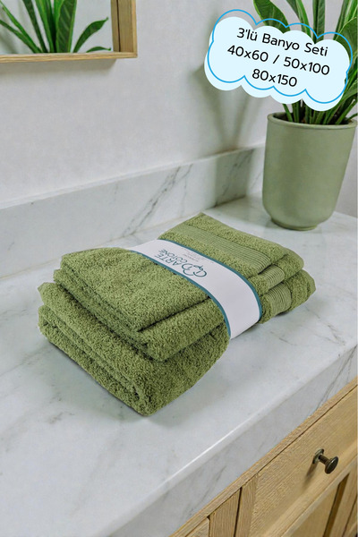 Arte Cotone Elite 3-komadni set peškira za kupanje | Peškir za ruke, lice i telo