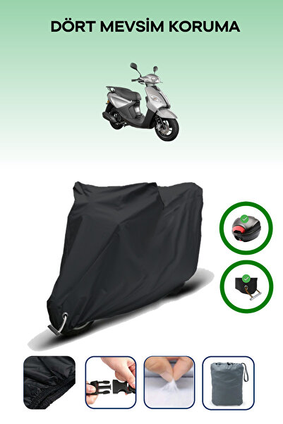 Breen Black Rear Bag and Lock Compatible Apec Ps5 Compatible Motor Tarpaulin