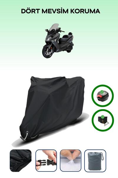 Breen Black Rear Bag and Lock Compatible Sym Joymax 250I Compatible Motorcycl...