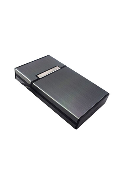 Choice1 علبة سجائر رمادية اللون مصنوعة من سبائك الألومنيوم، مقاومة للماء، هدي...