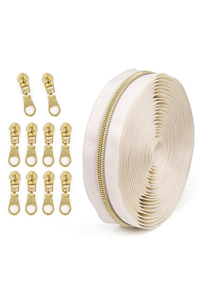 Choice9 طقم سحاب بلون متباين (رقم 246) = سحاب بطول 4.5 متر + 10 سحّابات، سحاب...